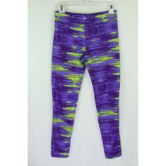 Old Navy Leggings Girl's Size 14 XL Striped Long Purple - Picture 3 of 4